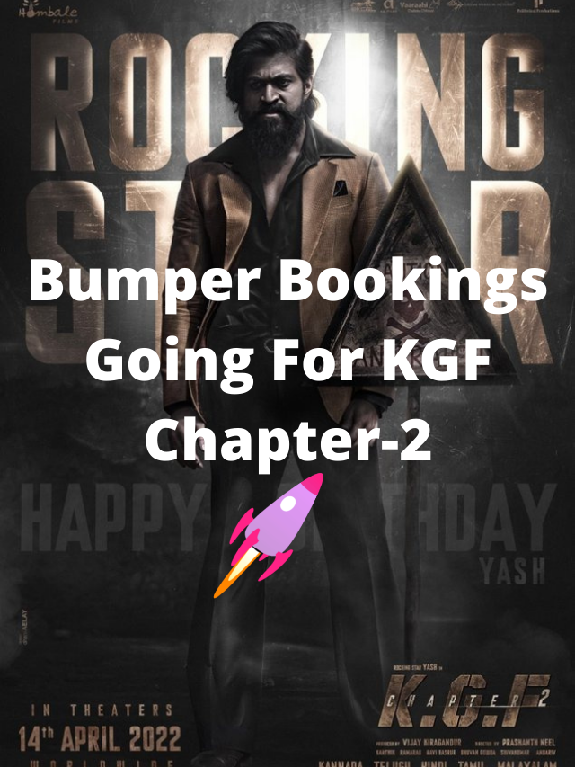 K.G.F. Ch-2 Advance booking figures at theatres are approaching a new high.